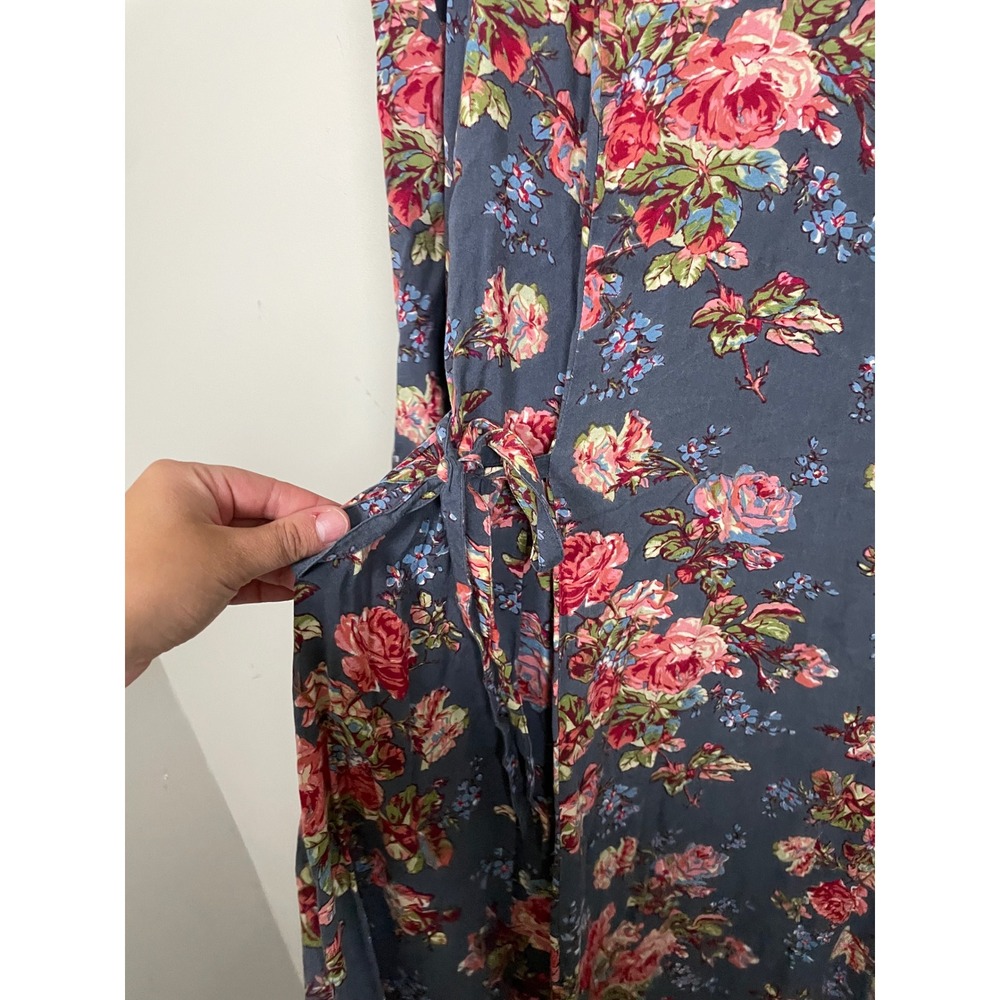 April Cornell Victorian Rose Mori Dress Size Medium Midi Cottagecore Prairie - Picture 5 of 11
